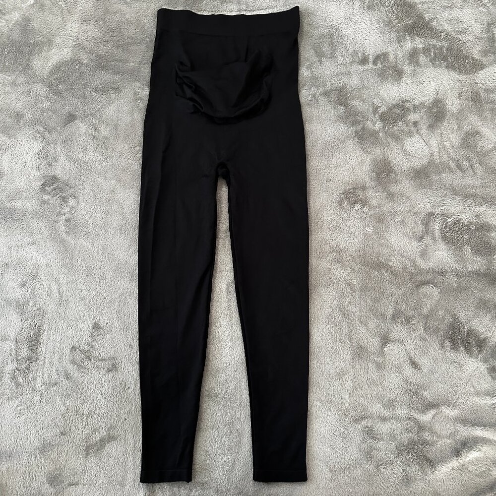 Blanqi Maternity Leggings Black Women's size LARGE Pregnancy